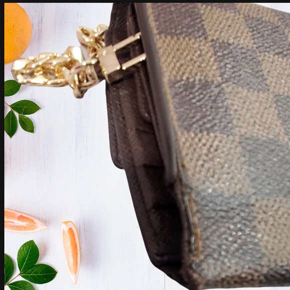 💯 % AUTHENTIC LUIS VUITTON DAMIER EBENE WALLET - Picture 8 of 16